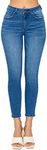 wax jean Women's Butt I Love You Basic Five Pocket Push-Up Skinny Denim Jeans, Medium Denim, 7