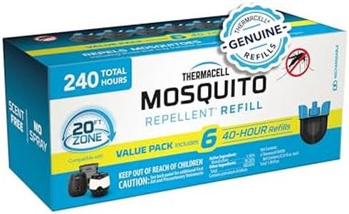 Thermacell Patio Shield Mosquito Repellent E-Series Rechargeable Repeller Bundle; 20’ Mosquito Protection Zone; Includes 240-Hour Repellent Refill; No Spray, Flame or Scent; Bug Spray Alternative