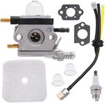 Amazeful C1U-K54A C1U-K82 Carburetor with Filter Repower Kit Compatible with 2-Cycle Mantis 7222 7222E 7222M 7225 7230 7234 7240 7920 7924 Tiller/Cultivator Replace C1U-K54A 12520011822 12520013122