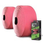 Alien Pros Bike Handlebar Tape PU (Set of 2) Pink - Enhance your bike Grip with These bicycle handle bar tape - Wrap your bike for an awesome comfortable ride (Set of 2, Pink)