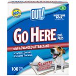 OUT! Go Here Absorbent Pet and Puppy Training Pads |100 Pads