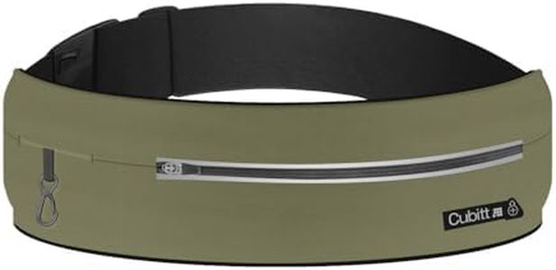 CUBITT Running Belt, Lightweigth water resistance waist pack. No bounce - Adjustable. For Men & Women. Super comfort & secure. Fit any cellphone