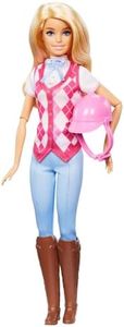 Barbie “Malibu” Doll & Accessories from Barbie Mysteries: The Great Horse Chase, Includes Fashion Doll, Removable Riding Outfit & Helmet