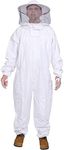 BEEATTIRE - Beekeeper Suit with Round Hood - Thick Cotton - White - 4XL