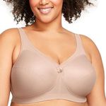 Glamorise Women's MagicLift Active Support Bra, Cafe, 38DD