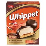 Whippet Maple - Classic Quebec Treat with a Chewy Marshmallow Centre, Soft Cookie Base and a Sweet Maple Centre Covered in a Real Chocolate Coating 285g Unit Pack