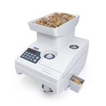 Ribao HCS-3300 High Speed Coin Counter, Heavy Duty Bank Grade Coin Sorter with Large Hopper, Two-Year Warranty