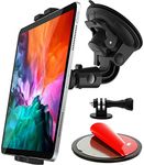 Oilcan Windscreen Car Tablet Holder, Car Windshield Camera Mount, Car Dashboard Window Tablet Stand with Suction Cup and 1/4" Screw for iPad Pro Air Mini, Galaxy, iPhone, Camera Gopro Hero etc