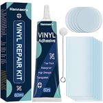 Hannaera Paddling Pool Repair Kit Waterproof, Hot Tub Repair Kit, Transparent Pool Patch Repair Kit for Hot Tubs, Inflatable Spas, Air Bed, Bouncy Castle & Inflatables, Tent (60 ml)