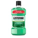 Listerine Fresh Burst Antiseptic Mouthwash, Essential Oils Menthol, Thymol, Eucalpytol, Plaque, Bad Breath, Gingivitis, 1.5L