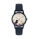 RADLEY Say It with Flowers Ladies Navy Silicone Strap Floral Kissing Dogs Watch RY2983