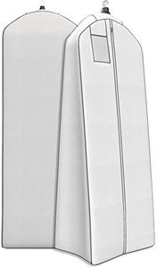 Wedding Dress Bag – Large Garment Bag For Long Gowns -72"x24”, Big 20” Gusset