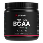 Athlab (by Nutrabay) Anytime BCAA 2:1:1 (INNOBIO® from USA), 5g Vegan BCAAs, Intra/Post Workout Amino Acid Supplement for Men & Women - 250g Unflavoured