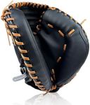 Baseball Catcher Glove,Baseball and Softball Catcher's Mitt for Kid Youth Aldult Baseball Training,Comfortable Durable,Left Hand Glove (Dark Brown, 33 Inch)