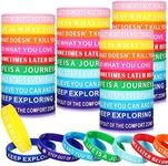 100 Pieces Motivational Wristband S