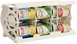 Shelf Reliance Cansolidator Cupboard 20 Cans, Stackable & Adjustable Can Organizer for Pantry, Rotating Canned Food & Soda Storage Organizer, USA Made