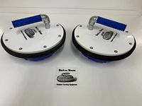 Outdoor Winter Curling Stones - Set of 2 Blue Stones