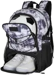 Goloni Soccer Backpack,Basketball bag with Ball Compartment & Shoe Compartment,Backpack for Soccer, Football, Volleyball, Swim, Gym, Travel