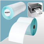 4x6 Direct Thermal Labels 500 Sheets Per Roll | 1 Roll Shipping Labels for Label Printer Address Mailing Postage Royal Mail Evri UPS FedEx Amazon Ebay Shipping Labels, Premium Coated