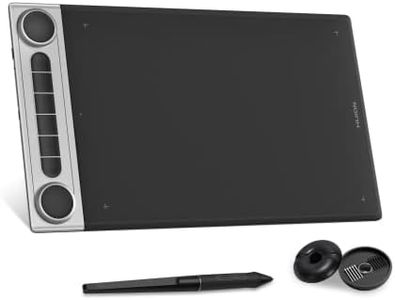 HUION Inspiroy Dial 2 Bluetooth Wireless Graphics Drawing Tablet with Dual Dials Battery-Free Stylus PW517 for Digital Art and Graphics Design, Compatible with Mac, Windows, Linux, Android