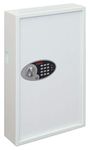 Phoenix Safe Company – KS0033E Phoenix Cygnus Key Deposit Safe- 144 Hooks - Electronic Lock - Key Holder Wall Mounted - Scratch Resistant White Paint Finish - 30 Litres - 20kg