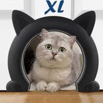 Large Cat Door Interior Door, Indoor Cat Door, Pet Doors for Cats, Kitties and Small Dogs (XL, Black)…