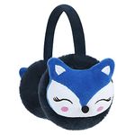 Kids Fox Earmuffs Winter Ear Muffs Soft Plush Animal Earmuffs Boys Girls Outdoor Ski Cycling Thermal Ear Warmers Earplugs