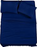 Utopia Bedding Queen Bed Sheets Set - 4 Piece Bedding - Brushed Microfiber - Shrinkage and Fade Resistant - Easy Care (Queen, Royal Blue)