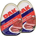 Dak Premium Canned Ham 16oz Fully Cooked, Ready to Eat (2 Pack) by DAK