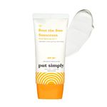 Put Simply Korean BroadSpectrum Sunscreen SPF 50 PA++++ | For Dry, Oily & Sensitive Skin | Niacinamide & Ceramides | No White-Cast, Lightweight, Non-greasy & Non-Comedogenic | For Men & Women | 50 ml