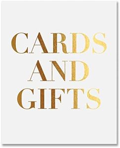 DIGIBUDDHA Cards and Gifts Gold Foil Sign Wedding Reception Party Signage Art Print Modern Poster Decor 8 inches x 10 inches E17