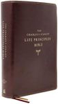 NASB, Charles F. Stanley Life Principles Bible, 2nd Edition, Leathersoft, Burgundy, Comfort Print: Holy Bible, New American Standard Bible