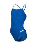 Arena Girls TEAM SWIMSUIT CHALLENGE SOLID, Royal-white, 28 EU