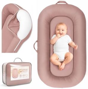 Alened Baby Lounger for Newborns 0-24 Months, Pink Infant Support Cushion