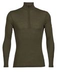 Icebreaker Men's Everyday Half Zip Long Sleeve Top - Zip up Sweatshirt - 100% Merino Wool Base Layer - Loden, S