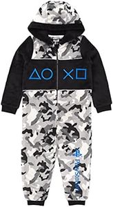 Playstation Onesie Boys Pijamas All In One Camo Juego Kids 11-12 años