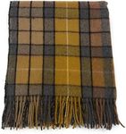 Tartan Tweeds of Scotland Modern Scottish tartan Knee blanket / Rugs - 100% Irish Soft Wool - Throw plaid Outdoor Blanket – 190 cm X 78 cm (Buchanan Natural)