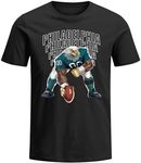 Philadelphia Football Shirt Novelty Gameday Short Sleeve T-Shirts Go Philadelphia Shirts Gifts for Men Mens Apparel, Go Philadelphia, X-Large