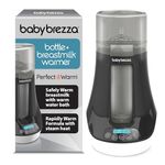 Baby Brezza Electric Baby Bottle Warmer, Breastmilk Warmer + Defroster - Only Brand with Different Temperatures for Breastmilk + Formula - Universal Fit for All Baby Bottle Sizes + Breastmilk Bags