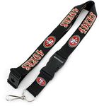 Aminco NFL San Francisco 49ers Team Lanyard, Black