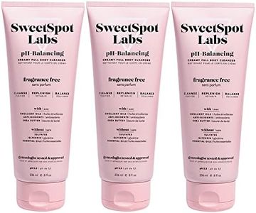 (Unscented, Pack of 3) - SweetSpot Labs Natural, pH Balanced, Gentle Feminine Body Wash, Unscented, 240ml (Pack of 3)