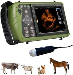 DAWEI Veterinary Ultrasound Machine for Pregnancy Portable Vet Handheld Scanner B-Ultra Sound Lightweight Ultrasound with 3.5Mhz Waterproof Probe for Pig,Sheep,Dog use