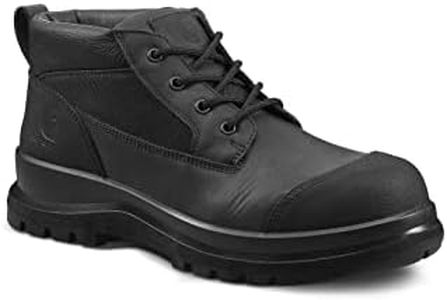 Carhartt Men's Detroit Rugged Flex S3 Chukka Lace Up Safety Boot, Black, US 9