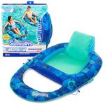 Swimways Elite Spring Float Recliner Pool Lounger, Inflatable Pool Floats Adult with Fast Inflation, Pool Recliner for Adults up to 250 lbs