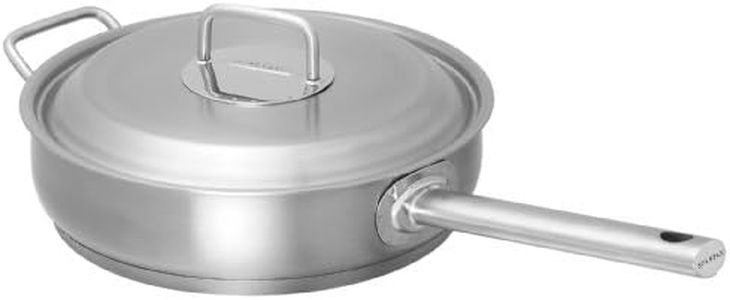 Scanpan Commercial Covered Saute Pan, 28 cm Size, Silver