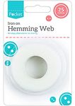 White Fabric Hemming Web Tape Roll, 25 meter - Easy-to-Use, Ideal Permanent Solution for Bonding Fabrics Together