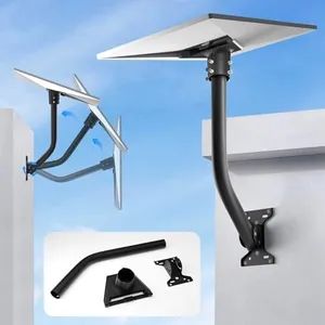 Starlink Gen 3 Mount, Adjustable Mounting Kit Starlink Mounting Kit, Aluminum Alloy Starlink Roof Mount Compatible with V3 Starlink Standard Dish [Include Gen 3 Pipe Adapter for Starlink]