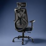 CELLBELL C190 Berlin Office Chair, High Back Mesh Ergonomic Home Office Desk Chair (Black)