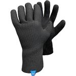 Glacier Outdoor ICE Bay Fishing Glove (Black, Large)