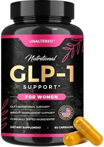 UNALTERED GLP-1 Supplement for Women - Natural Support for Cravings, Weight, & Gut Health - Clinically Tested Ingredients, Biochemist-Formulated, Vegan - Dietary Supplement - 60 Capsules